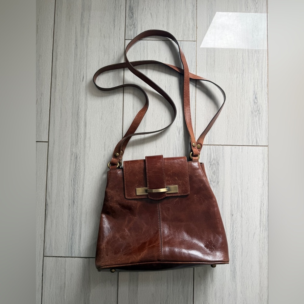 Patricia Nash Women's Brown Distressed Leather Medium Size Purse Bag